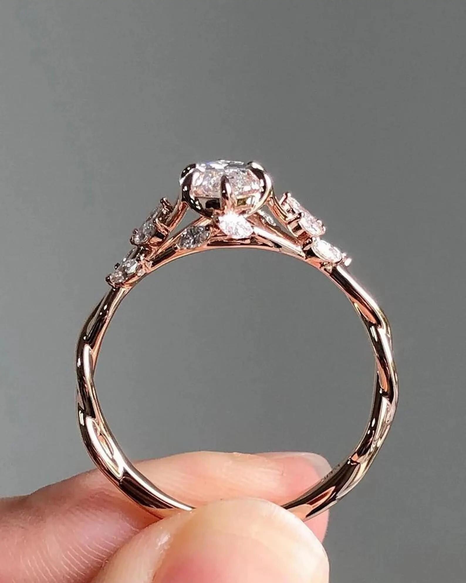 3.80 Ct Marquise Cut Lab Grown Diamond Engagement Ring,14KT Gold Bridal Ring