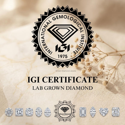 Asscher Cut Lab Grown Diamond Solitaire Pendant Necklace - GrownDiamondJewels